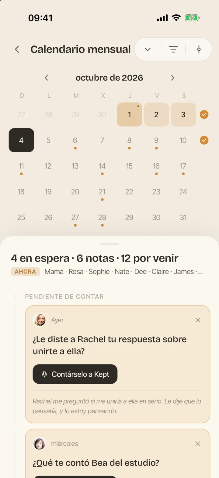 Un toque, no una lista de tareas